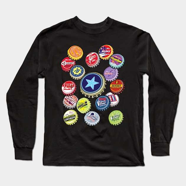 Pocket Full of Caps Long Sleeve T-Shirt by StudioPM71